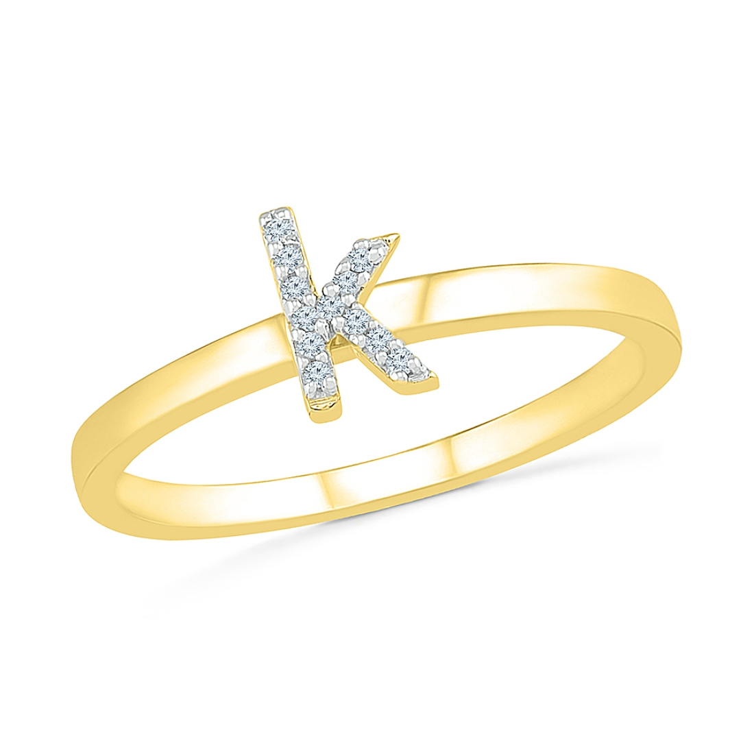 K Ring K Alphabet Gold Ring Designs