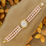 Dharuna 3 Lines Pearl Wrist Watch
