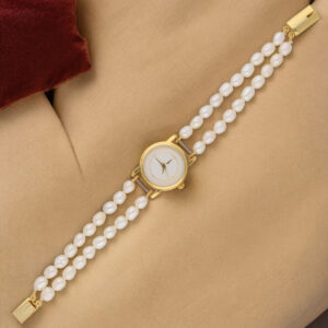 Two String Oval Pearl Watch