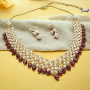 Odika 1 Line Pearl Necklace