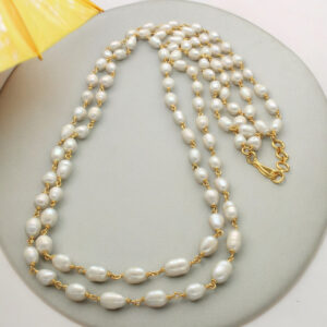 Anahita 2 Lines Pearl Necklace