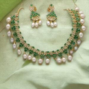 Jeevika 1 Line Pearl Necklace