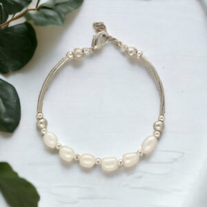 Unique 1 Line Pearl Bracelet