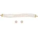 Delight White Round Pearl Choker