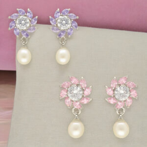 Zeba Combo Of 2 Pair Earrings