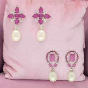 Delicate Combo Of 2 Pair Earrings