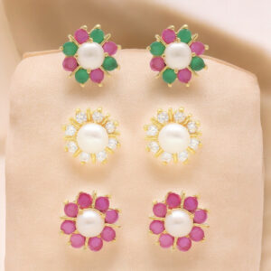 ZigZig Combo Of 3 Pair Earrings