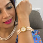 Mishka 3 Lines Pearl Wrist Watch