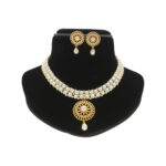 Picturesque Dual Line Pearl Necklace Set