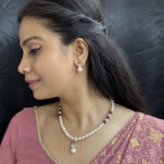 Trendy Pearl Pendant Set