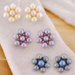 Set Of 3 Pair Pearl Earrings