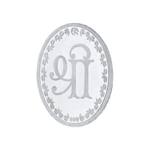 5 Grams 99.9% Ganesh Oval Silver Coin