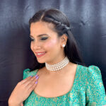 Naira 4 Lines Pearl Choker Set