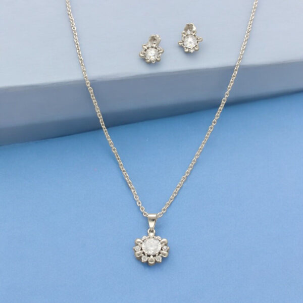 Jpearls 925 Silver Modern Pendant Set Ella collection