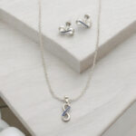 Artistic 925 Sterling Silver Pendant Set