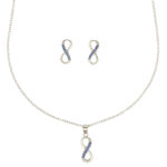 Artistic 925 Sterling Silver Pendant Set