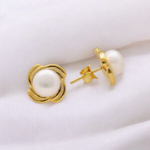 Gleaming Stud 925 Silver Earrings