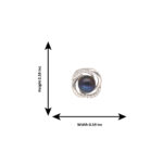 925 Silver Stud Heena Earrings