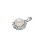 92.5 Silver Dhriti Simple Pearl Pendant