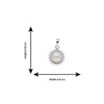 92.5 Silver Dhriti Simple Pearl Pendant