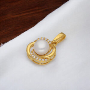 925 Silver Jagrati Designer Pearl Pendant