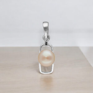92.5 Sterling Silver Quasar Designer Pearl Pendant
