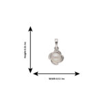 92.5 Sterling Silver Riya Designer Pearl Pendant