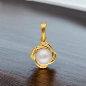 92.5 Sterling Silver Trendy Simple Pearl Pendant