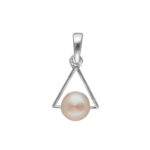 92.5 Sterling Silver Lekha Light Weight Pearl Pendant