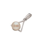 92.5 Sterling Silver Lekha Light Weight Pearl Pendant