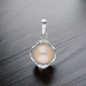 92.5 Sterling Silver Garima Simple Pearl Pendant