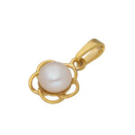 92.5 Sterling Silver Flower Light Weight Pearl Pendant