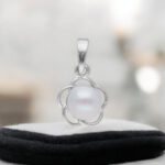 925 Silver Ella Collection Floral Pearl Pendant