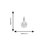 925 Silver Ella Collection Floral Pearl Pendant