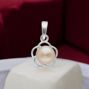 92.5 Sterling Silver Falguni Designer Pearl Pendant