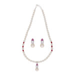 Trendy Pearl Pendant Set