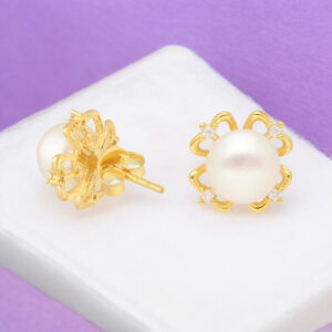 925 Floral Silver Stud Earrings