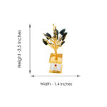 Pooja Golden Tulsi Silver Plant