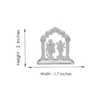 Lakshmi Narayan Silver idol in Mandapam