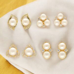 Tanay Pearl Earrings Pack 4