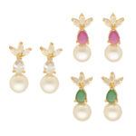 Hansin Pearl Earrings Pack 3