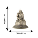 22 Grams Sai Baba Silver Idol