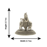 53 Grams krishna Bhagwan Silver Idol