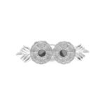 33 Grams Silver 2 Flower Haldi Kumkum Holder