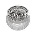 25 Grams Silver Antique Elephant kumkum bharani