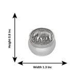 25 Grams Silver Antique Elephant kumkum bharani