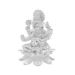 130 Grams Silver Lord Ganesha Idol on Lotus