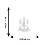 12 Grams Silver Krishna God Idol