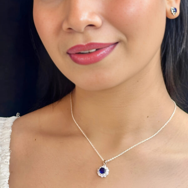 Jpearls 925 Silver Classic Pendant Set | Ella collection