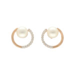 Klara 18KT 1.68 Grams Rose Gold Pearl Earrings